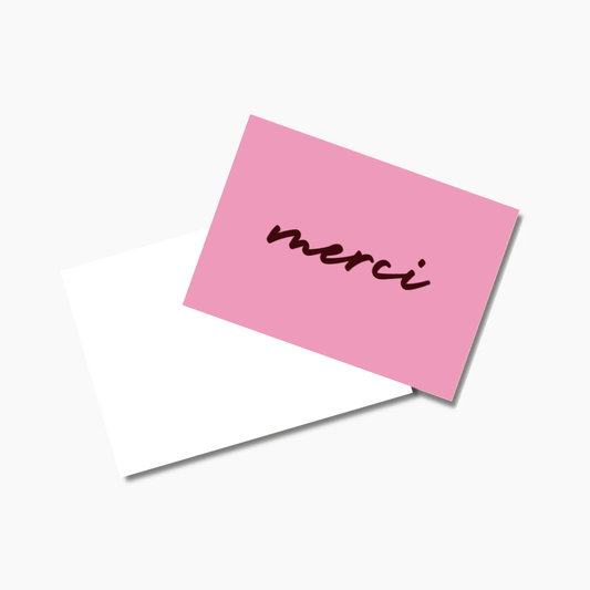 Merci Cards Pink
