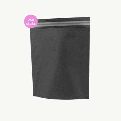 Schwarzer Papierversandbeutel