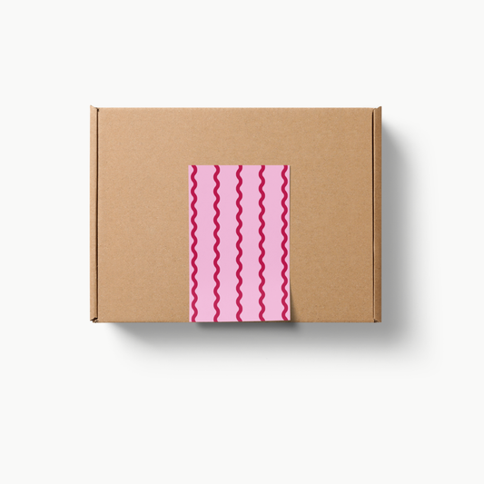 Seal Sticker Pink Ruffles