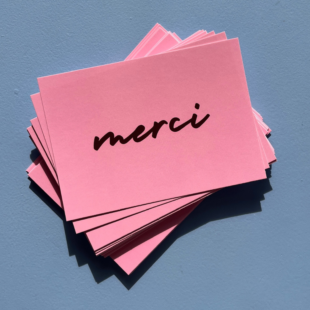 Merci Cards Pink