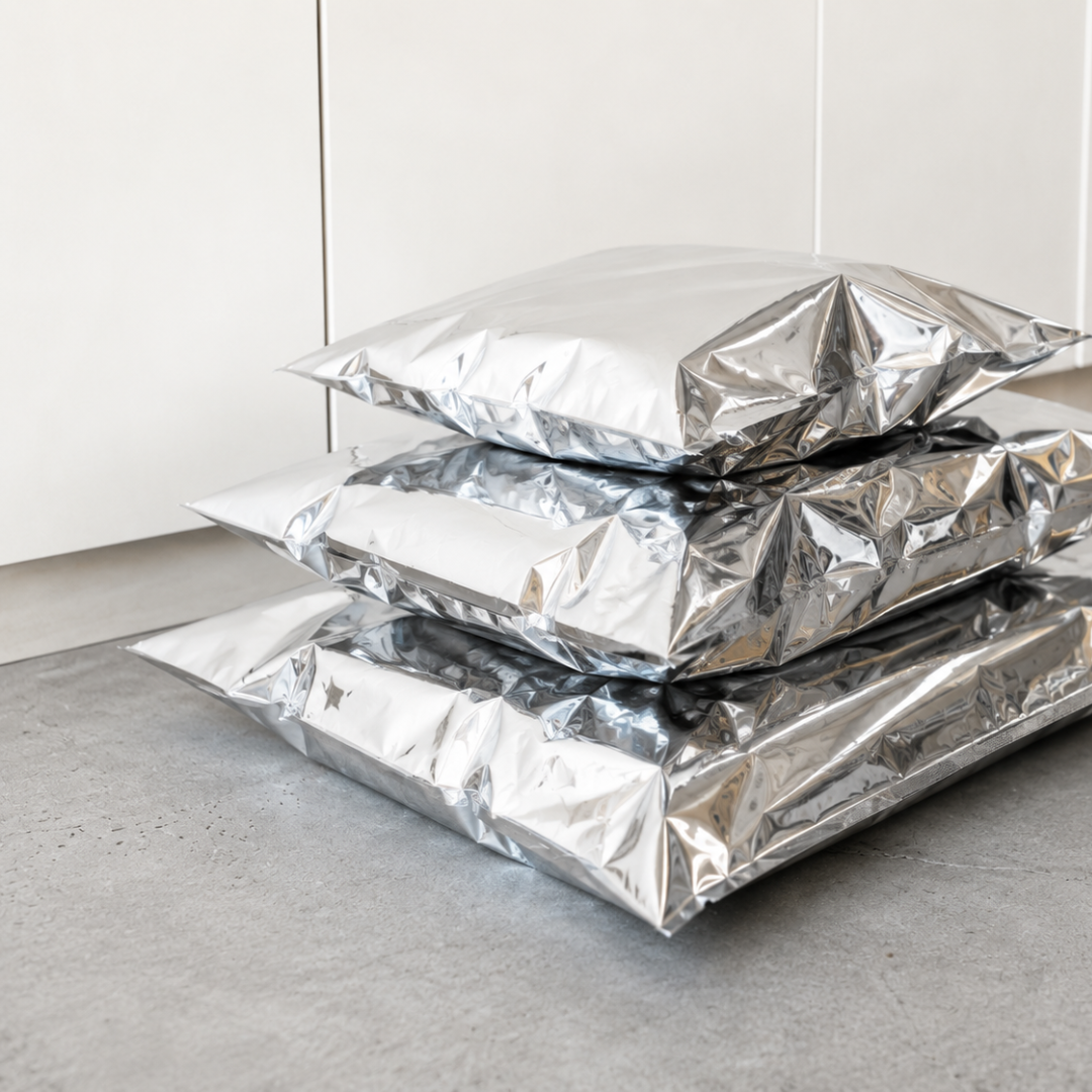 Custom Shipping Bag Silver